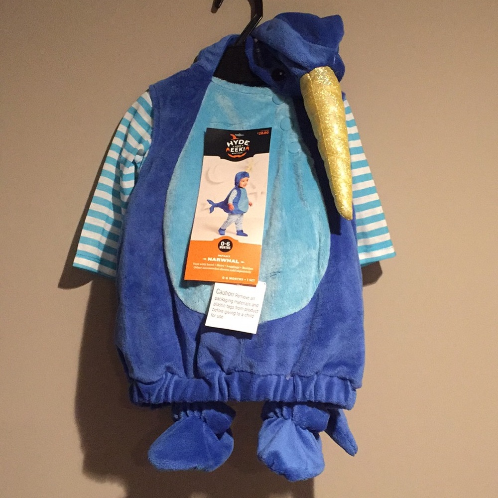 NWT Infant Narwhal Halloween Costume